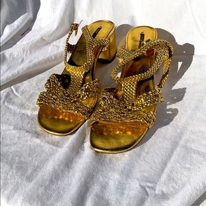 Zara - Gold Sandals